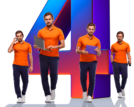 Великолепная четверка Ростелеком в деревня Чёлмужи (Республика Карелия)